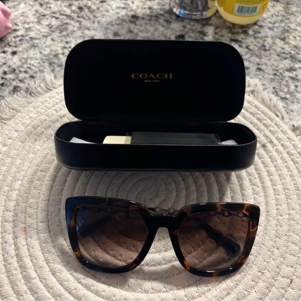 Coach Brown Tortoise Sunglasses